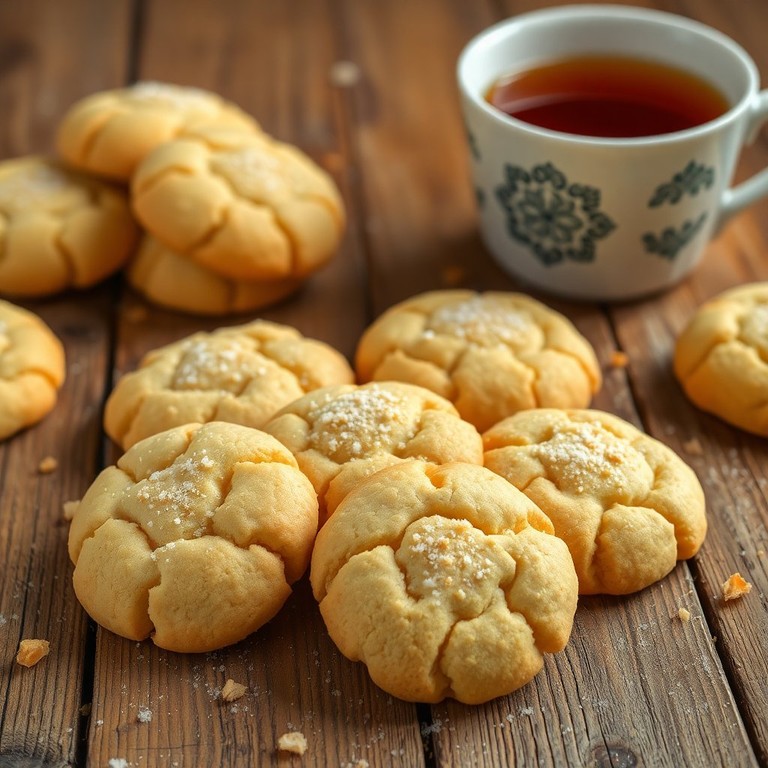 Biscoitos Crocantes de Farinha de Ovo sem fono feito no fagão