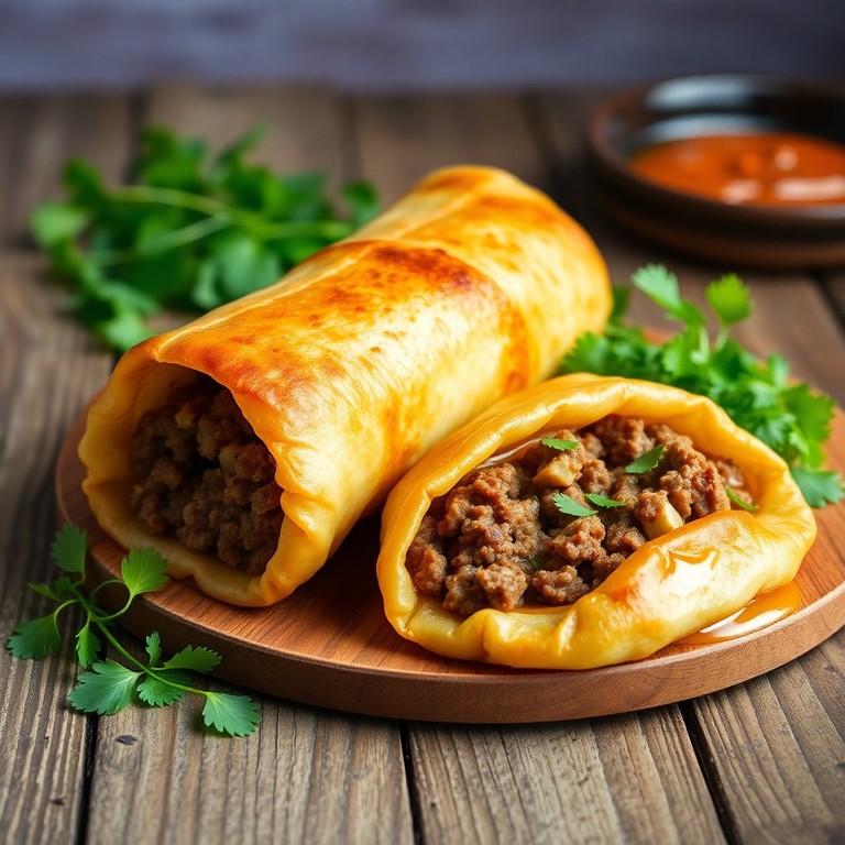 Esfiha de Carne com Recheio de Nozes e Goma Xantana