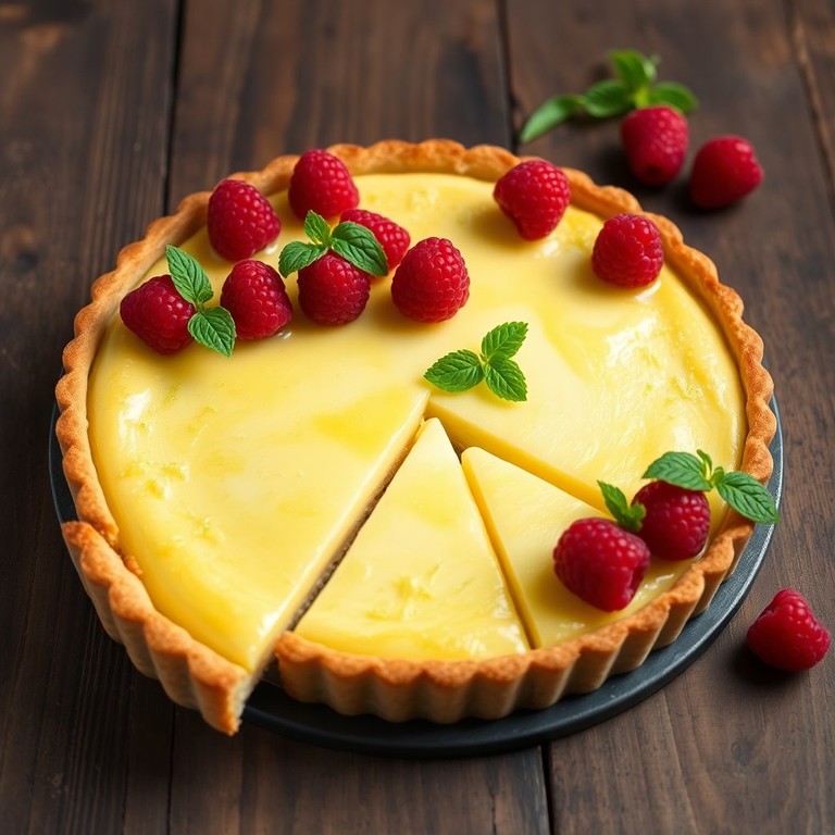 Himbeer-Zitronen-Dinkel-Tarte mit Birkenzucker