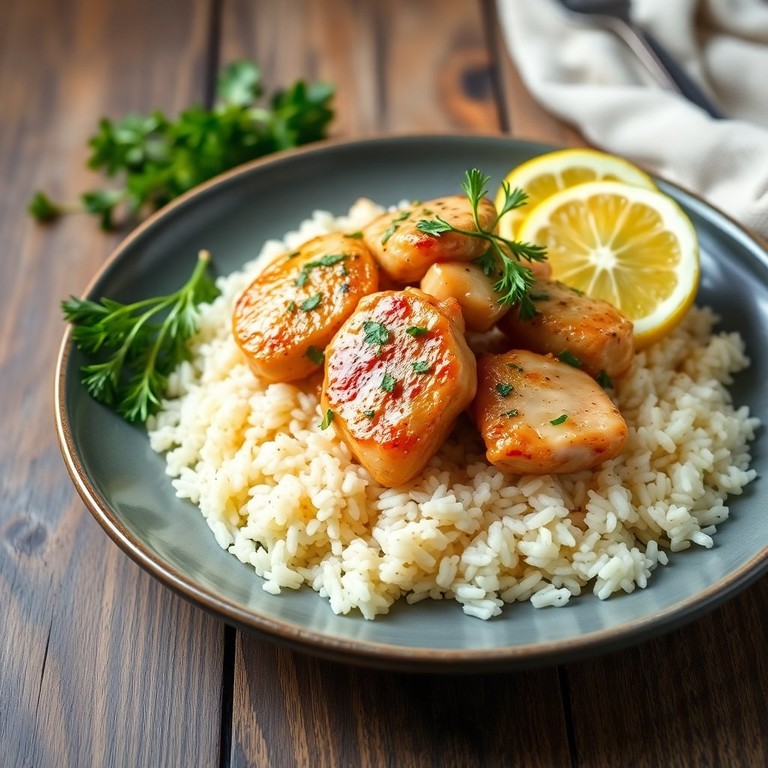 Filet de Poulet Sauté à l'Ail et au Citron