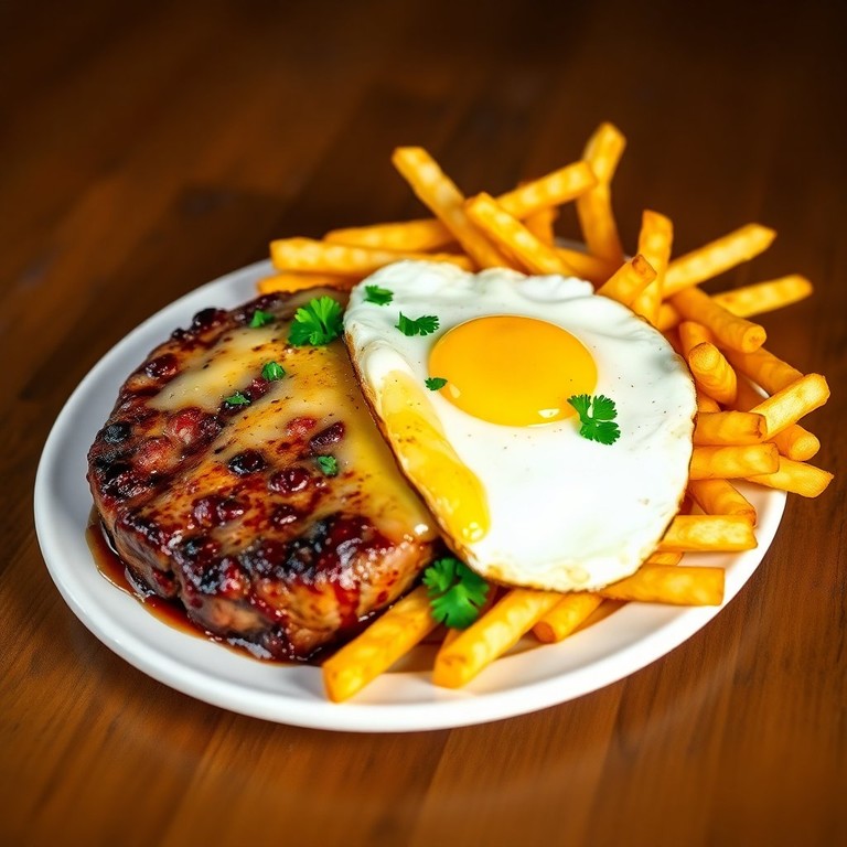 Frites Maison et Steak Haché Savoureux