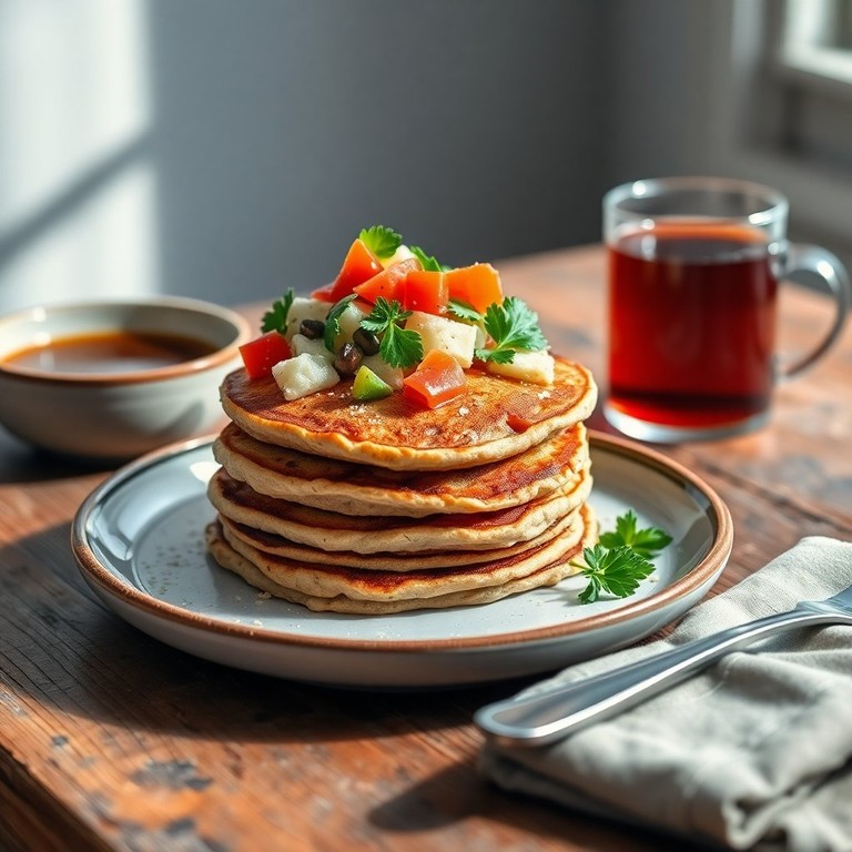 Savory Oat Pancakes
