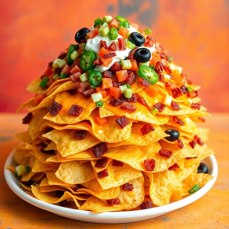 Cheesy Bacon Nacho Tower