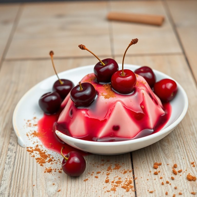 Budín de Cerezas al Vino Tinto