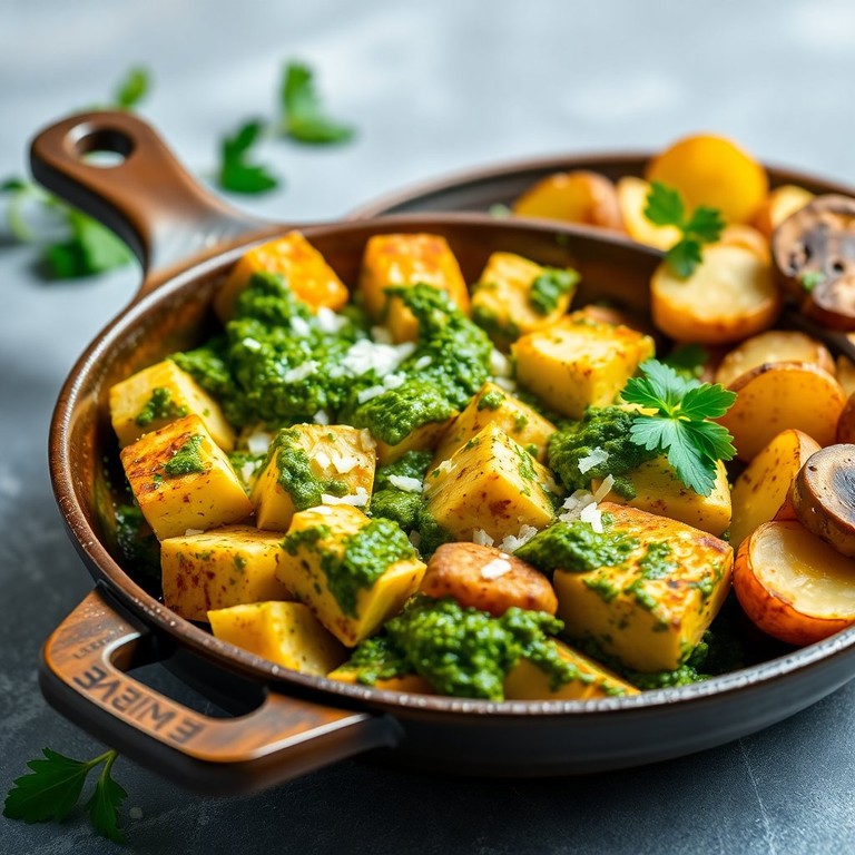 Pesto-Paprika-Tofu-Pfanne