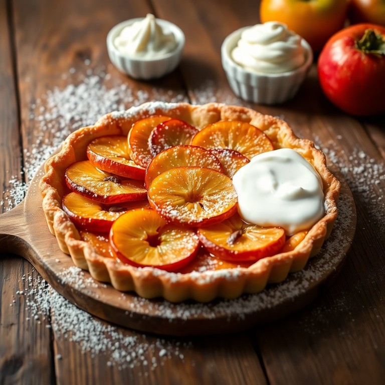 Apfel-Tarte mit Quarkcreme