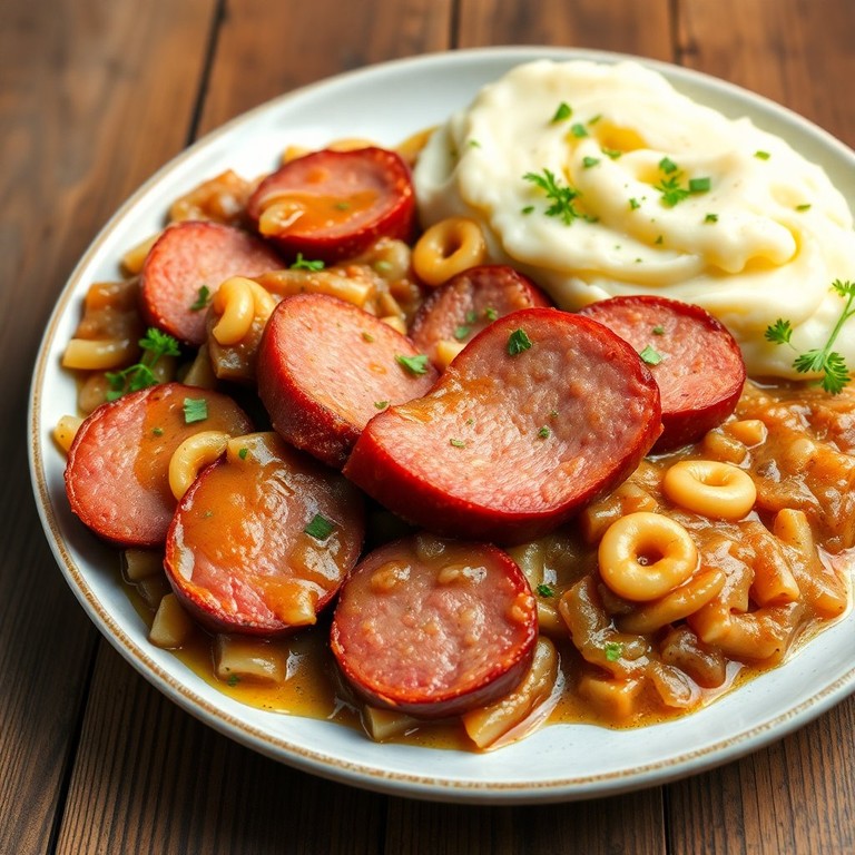 Klassischer Saumagen mit Sauerkraut und Kartoffelbrei