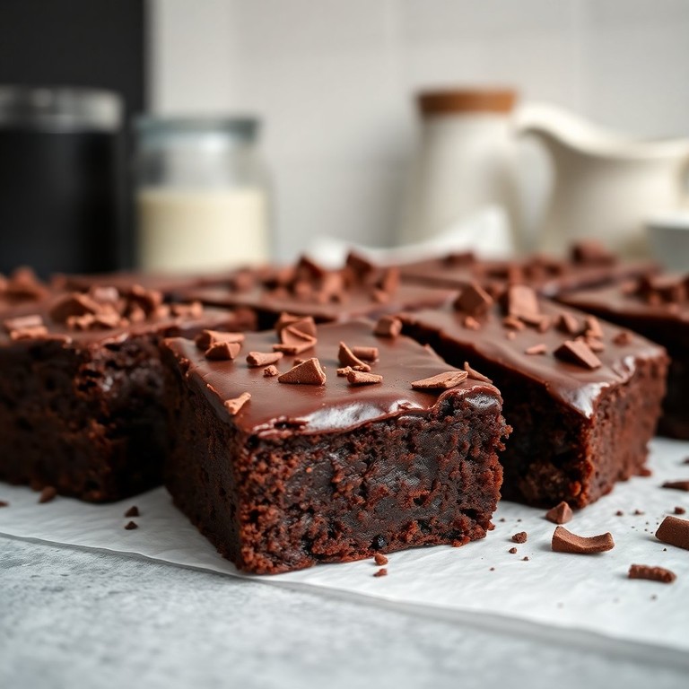 Amerikanische Brownies mit Schokospänen