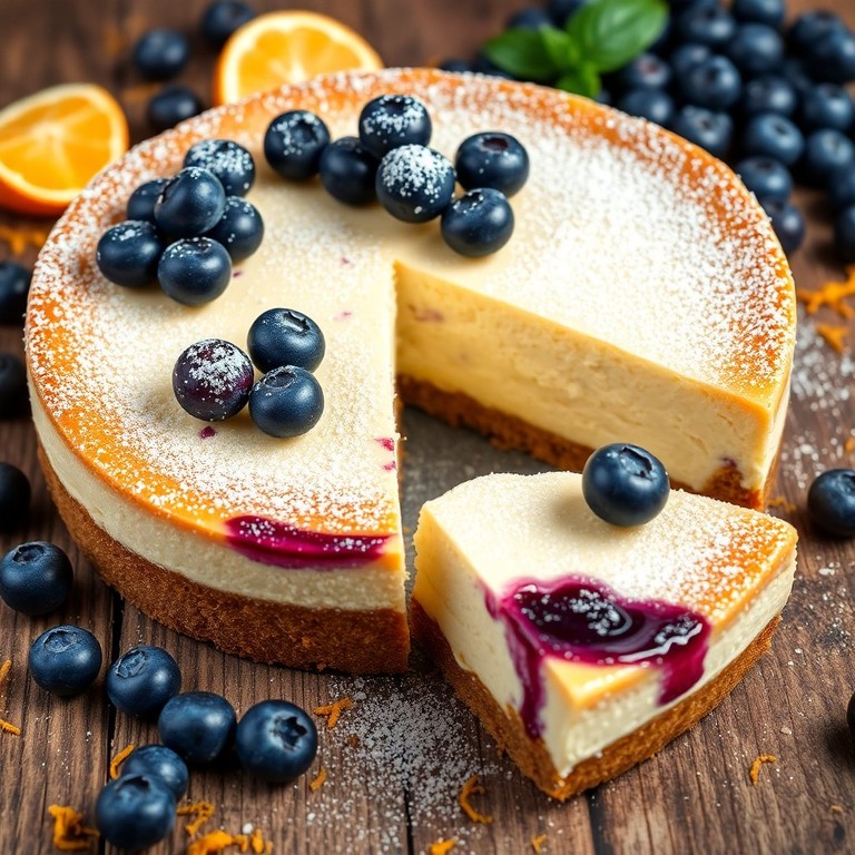 Heidelbeer-Käsekuchen mit fruchtiger Note