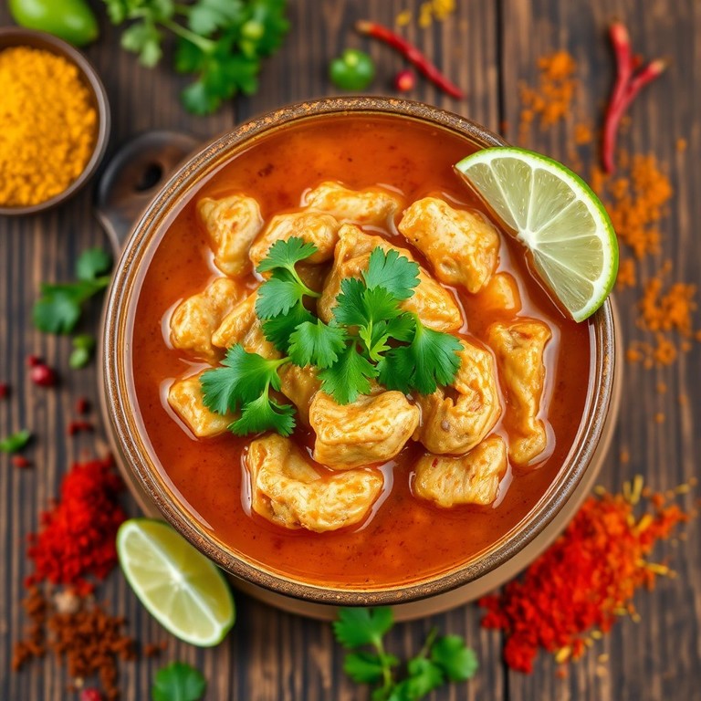 Consomé de Pollo con Especias Mexicanas