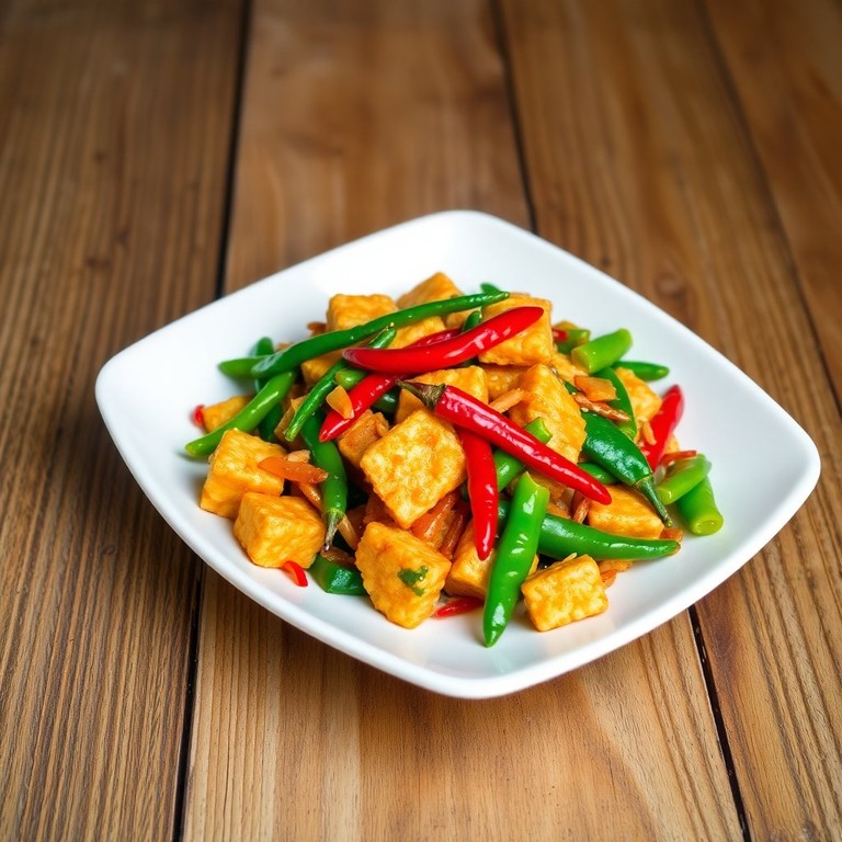 Spicy Tempe Stir-Fry with Pakcoy