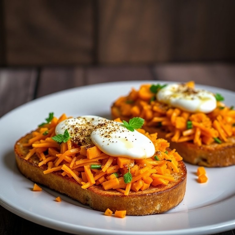 Spicy Ginger-Garlic Carrot Toast