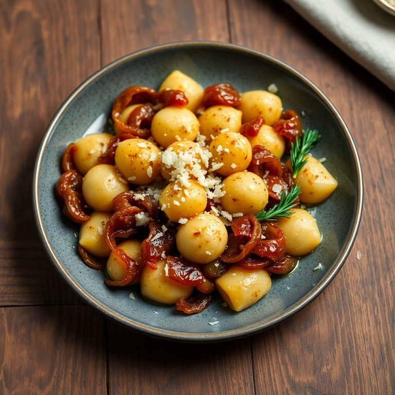 Gnocchis Sautés aux Lardons et Oignons Caramélisés