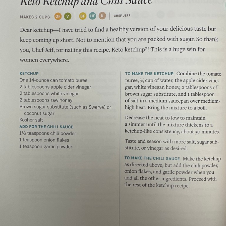 Keto Ketchup and Chili Sauce