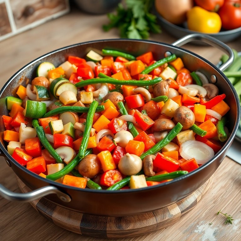 Poêle Géante de Légumes Sautés