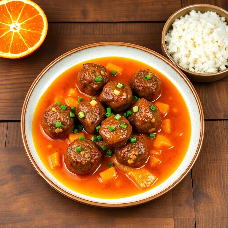 Boulettes de Boeuf à l'Orange et aux Échalotes