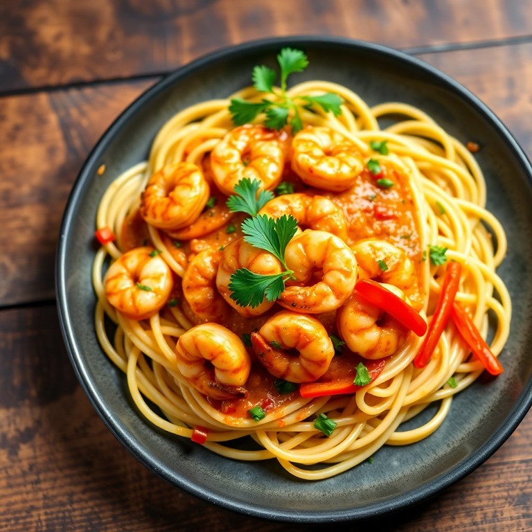 Spicy Cajun Shrimp Linguine
