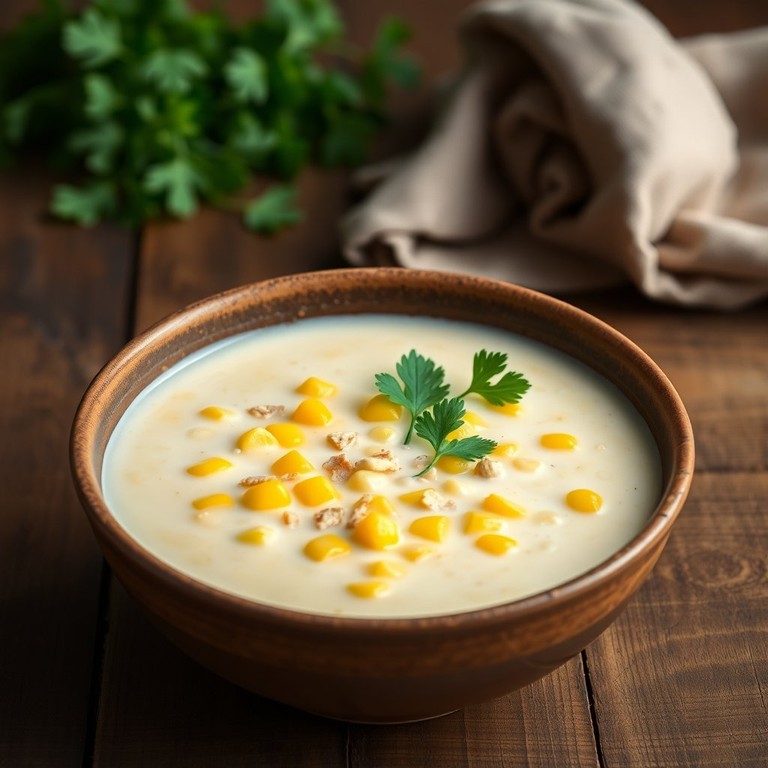 Sopa de Trigo com Milho e Leite
