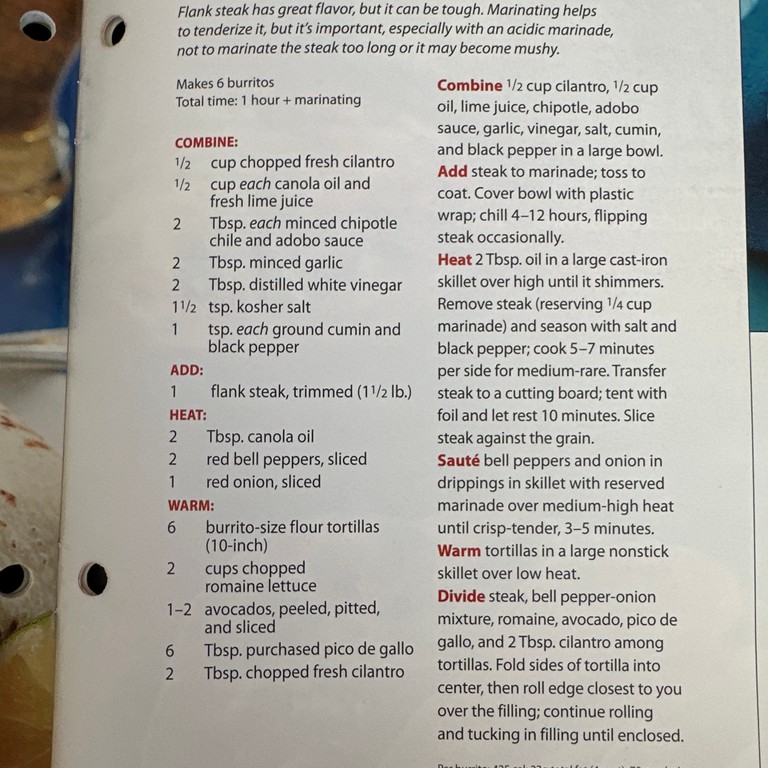 Carne Asada Burritos