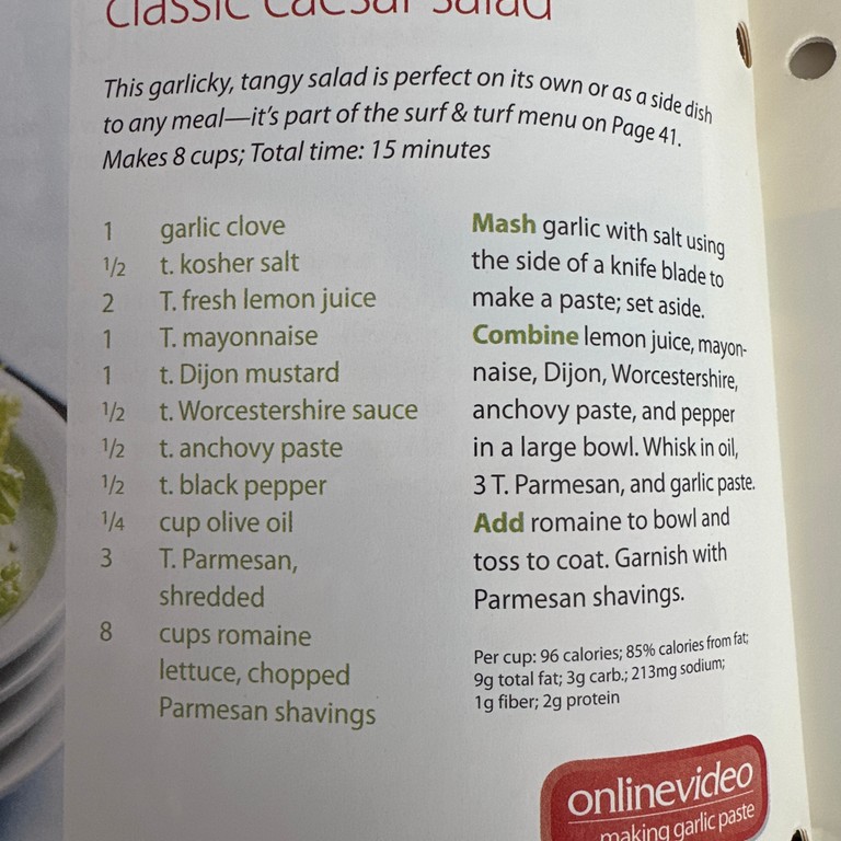 Classic Caesar Salad