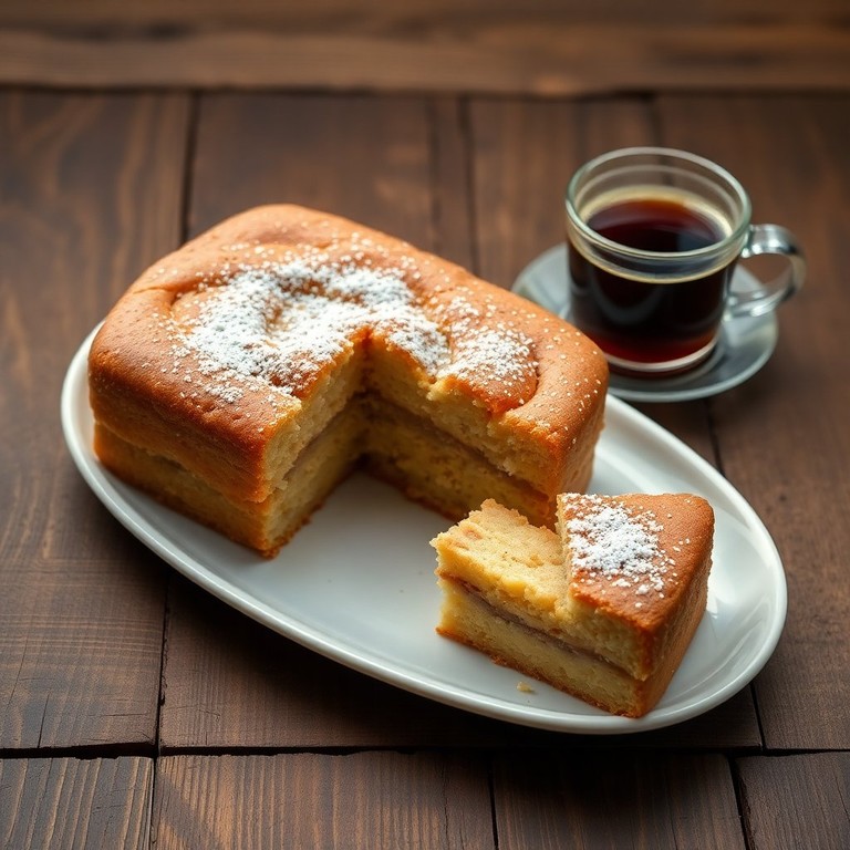 Bolo de Ovo com Café e Açúcar