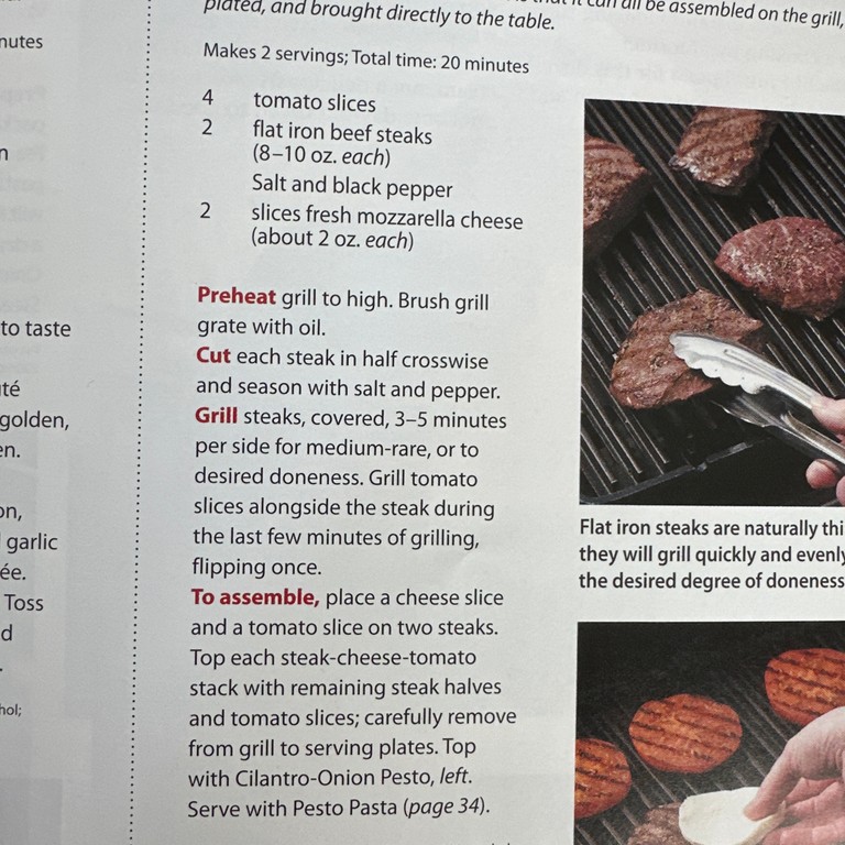 Steak Stacks with Tomatoes and Fresh Mozzarella