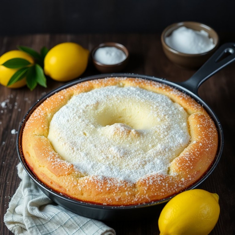Zitronenkuchen aus der Pfanne