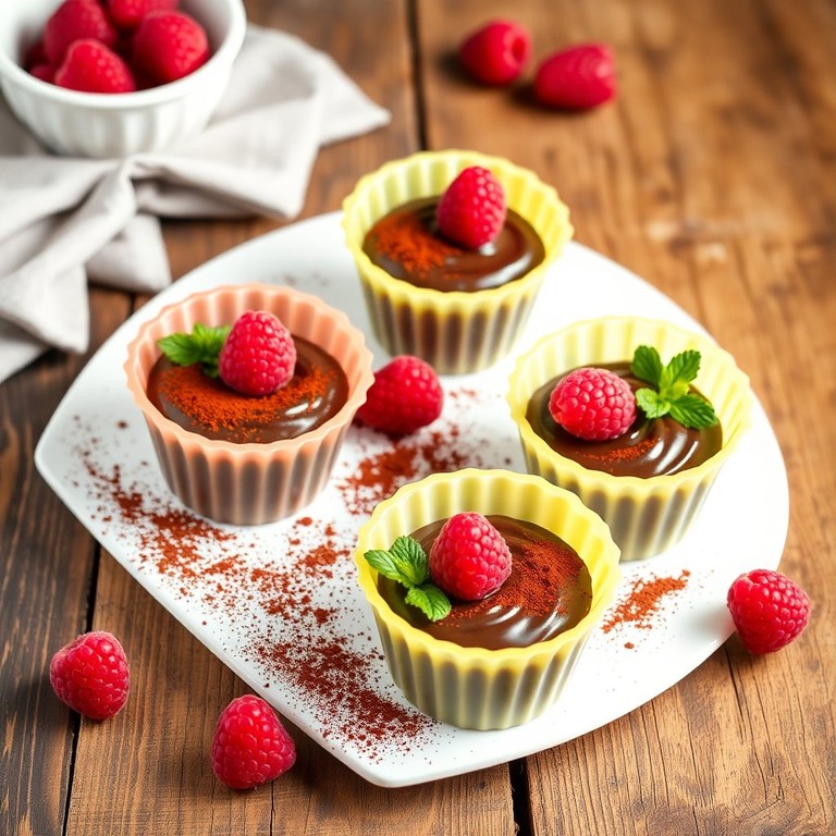 Bouchées de Chocolat Noir et Framboise