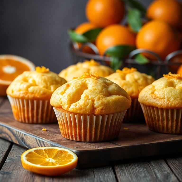 Muffins de Naranja Esponjosos