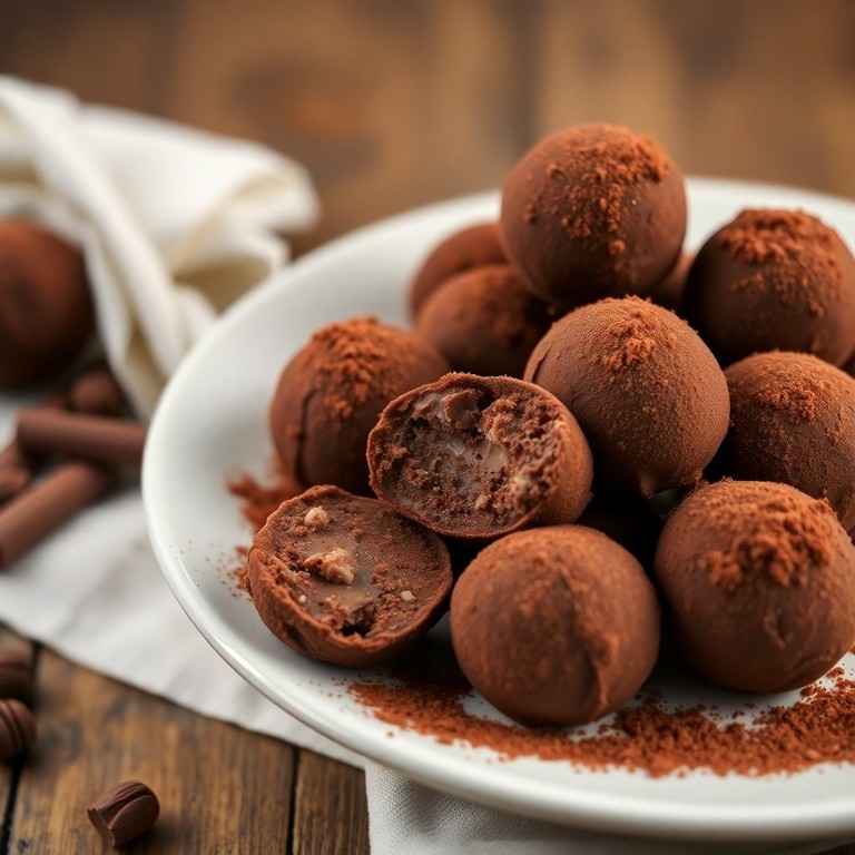 Truffes Cacao-Sans Sucre : Douceur Chocolatée