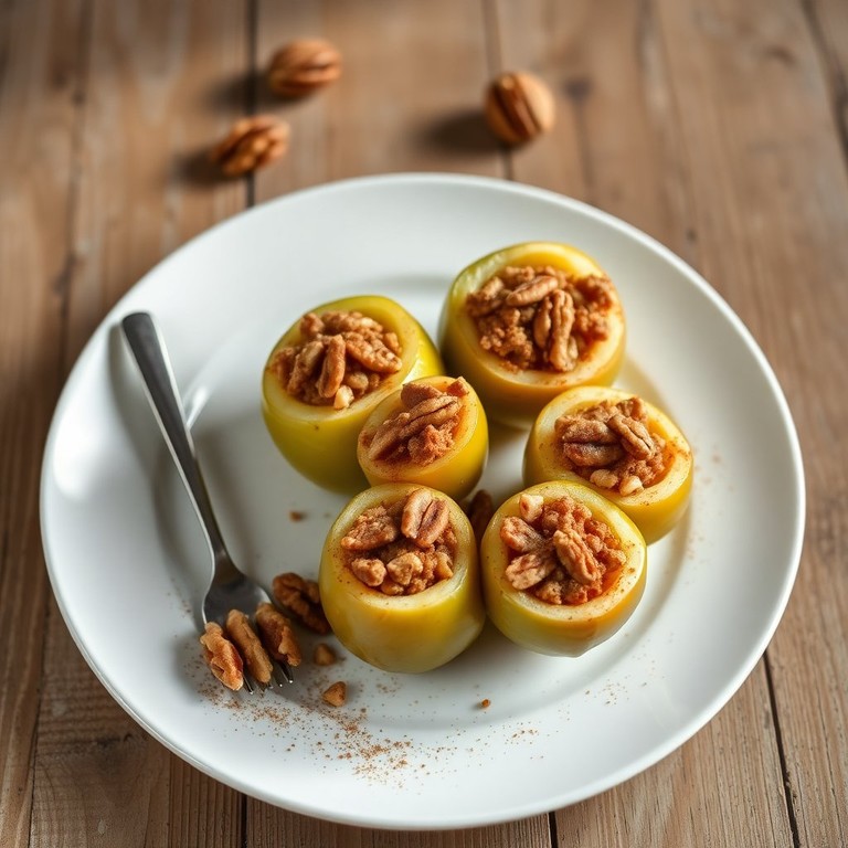 Manzanas Asadas Con Canela y Nueces