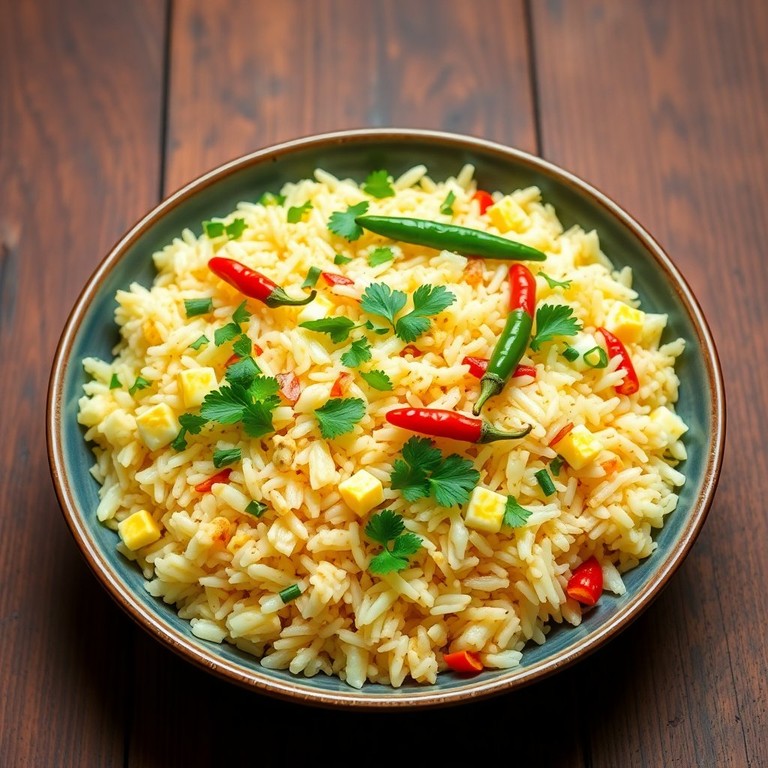 Ginger Masala Egg Fried Rice