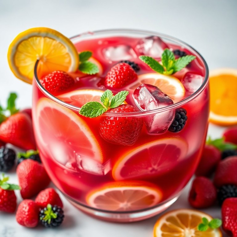 Punch Festif aux Fruits Rouges