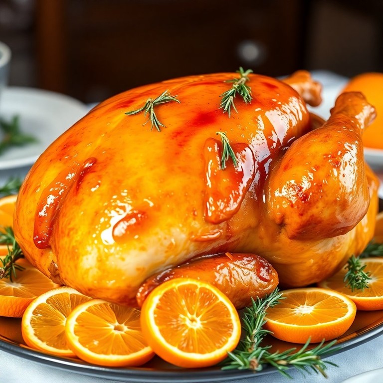 Peru com Molho de Laranja e Mel