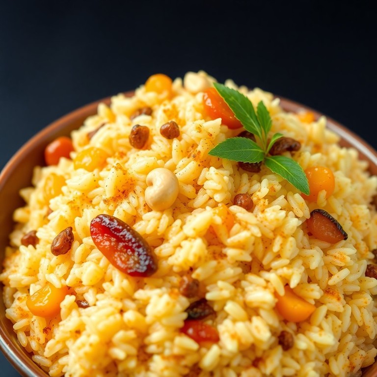 Arroz de Castanhas e Damasco com Especiarias