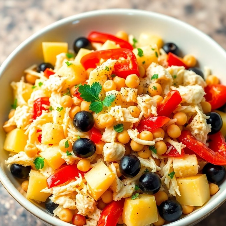 Salada de Batata com Bacalhau e Grão de Bico