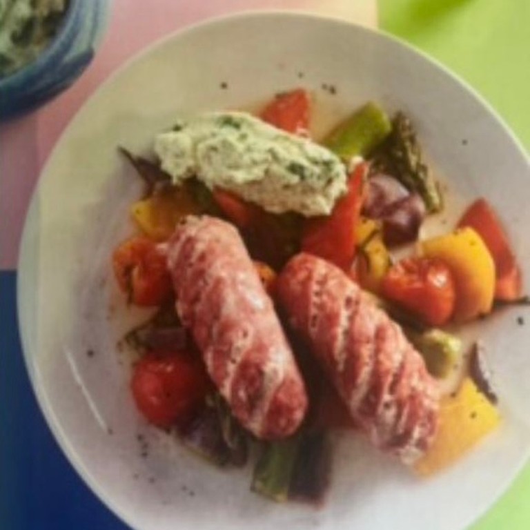 Ofengemüse mit Salsiccia