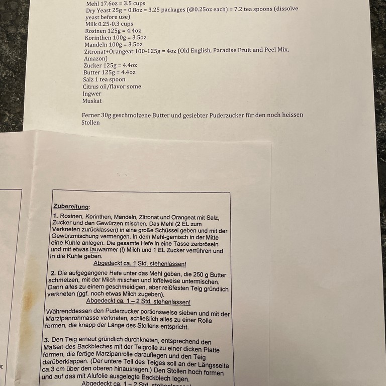 Weihnachtsstollen Modell Rode