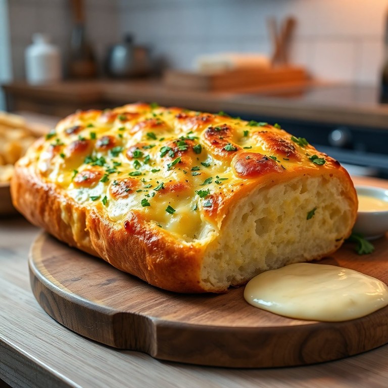 Pão de Alho Gourmet com Crosta Crocante