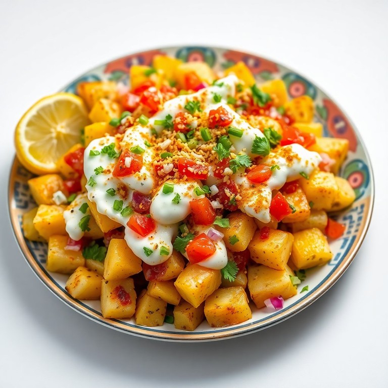 Loaded Aloo Chaat: A Tangy and Savory Potato Delight