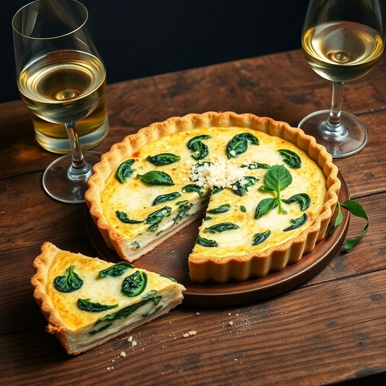 Quiche légère au chèvre frais et épinards