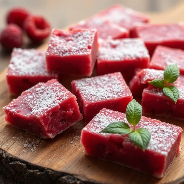 Pâte de Fruits à la Framboise: Une douceur acidulée, parfaite pour une gourmandise saine