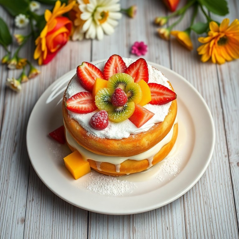 Delicia de Tres Leches con Frutas Frescas