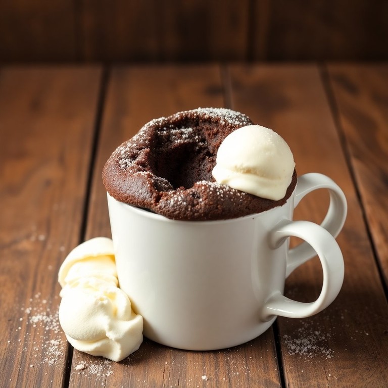 Bolo de Caneca de Chocolate Delicioso