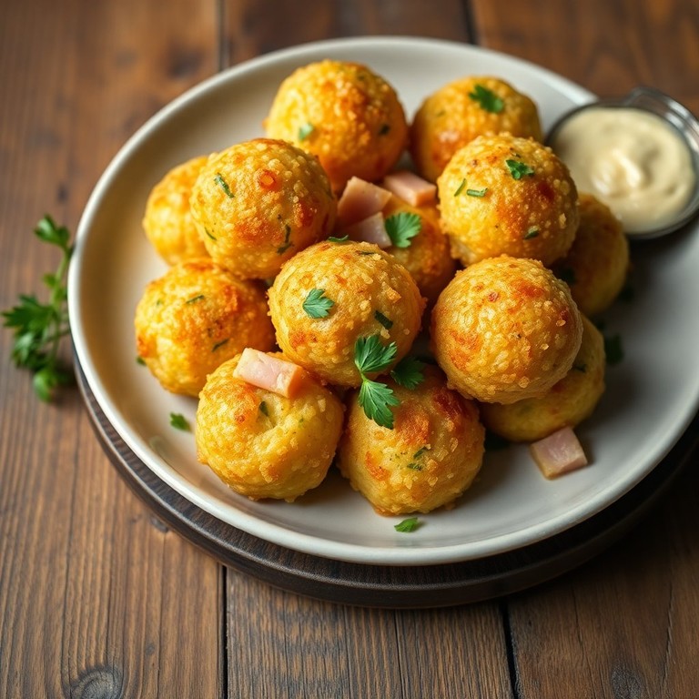 Boulettes de Semoule au Jambon et Courgettes