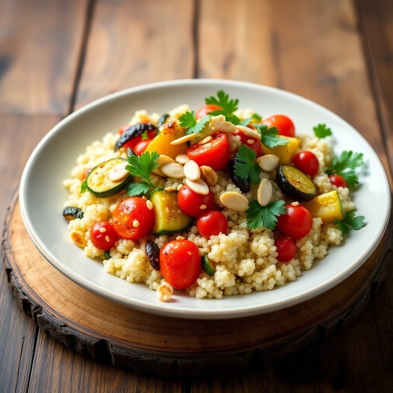 Spiced Moroccan Couscous with Roasted Vegetables
