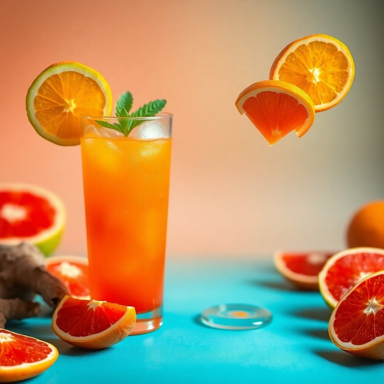 Refresco de Buriti e Acerola com Gengibre