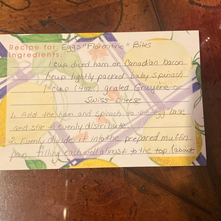 Eggs Florentine Bites