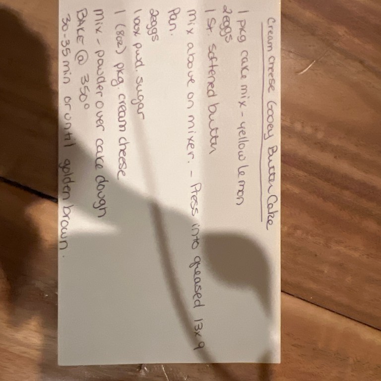 Marca’s Cream Cheese Gooey Butter Cake