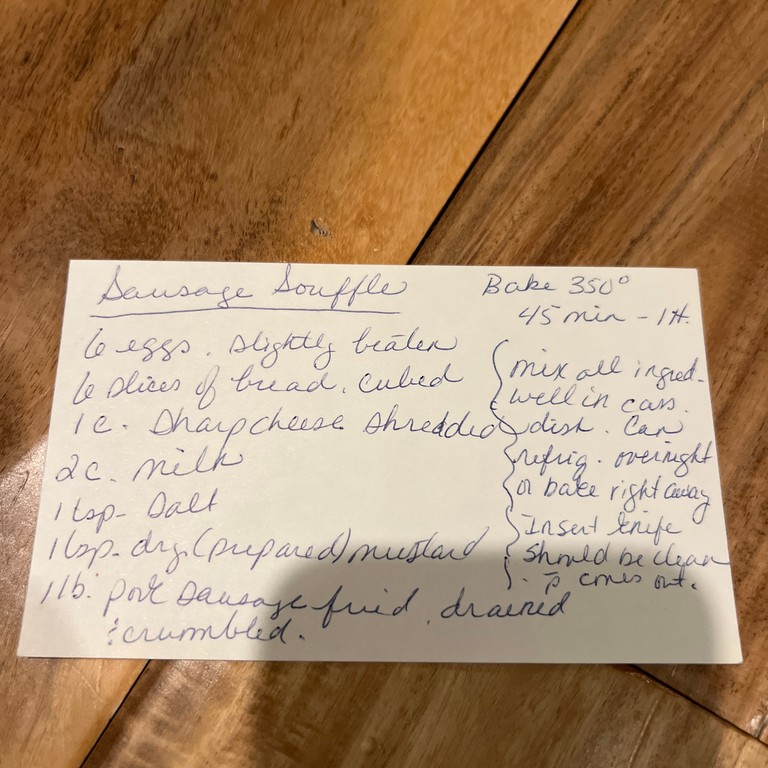 Marca’s Sausage Soufflé